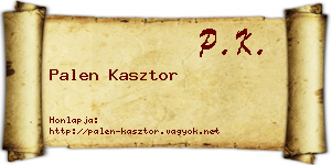 Palen Kasztor névjegykártya